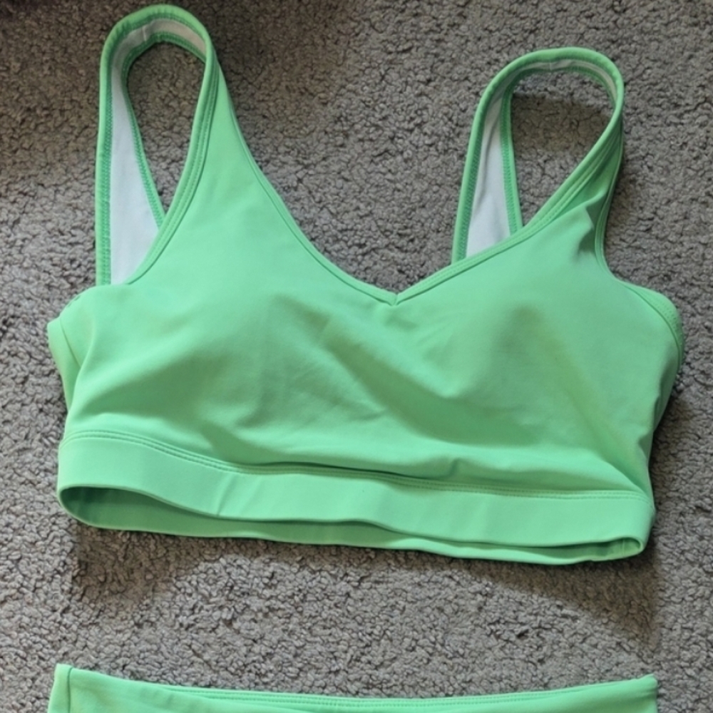 Vibrant Green Sports Bra